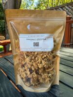Coconut Granola pouch from Citrine Delight – front of packaging with toasted coconut flakes and granola clusters